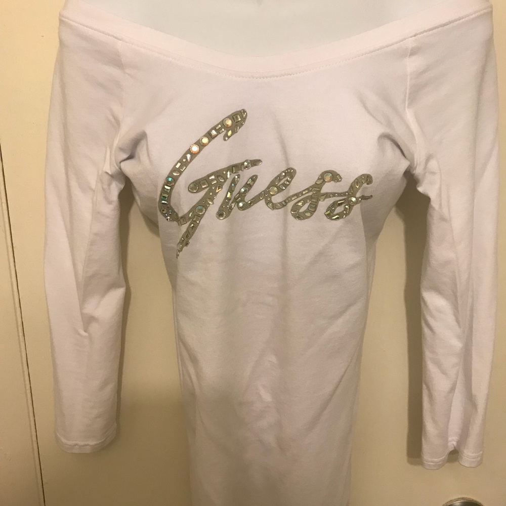 Guess off the shoulder shirt